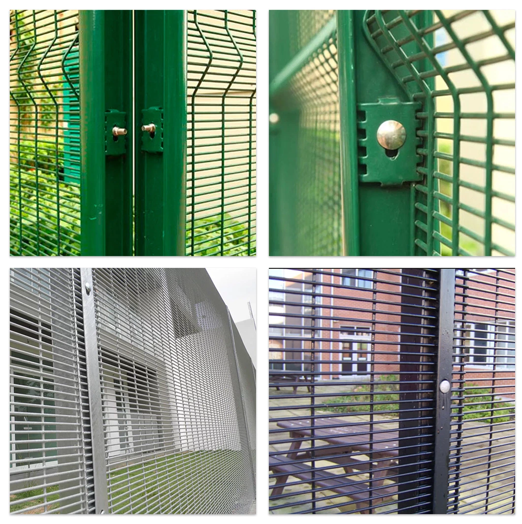 358 Anti Climb Fence Welded High Security Prison Mesh Fencing with Razor Barbed Wire Spikes