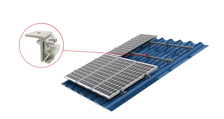 Adjustable Metal Tin Clamp Angle Top Solar Panel Roof Mounting Brackets