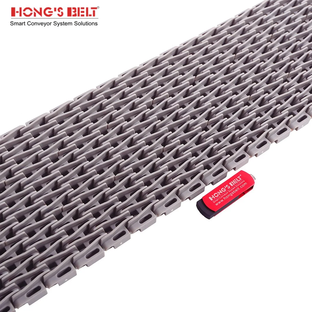 Hongsbelt HS-2500d Raised Rib Modular Plastic Conveyor Belt Modular Conveyor Plastic Belt