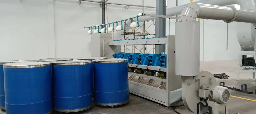 Dref Yarn Friction Spinning Machine for Anvas and Tarpaulins and High-Tenacity Core Yarn for Ropes, Transport and Conveyor Belts