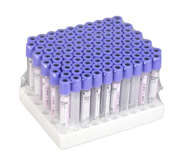 Disposables Sterile EDTA K2 K3 Vacuum Blood Collection Tube Purple Cap