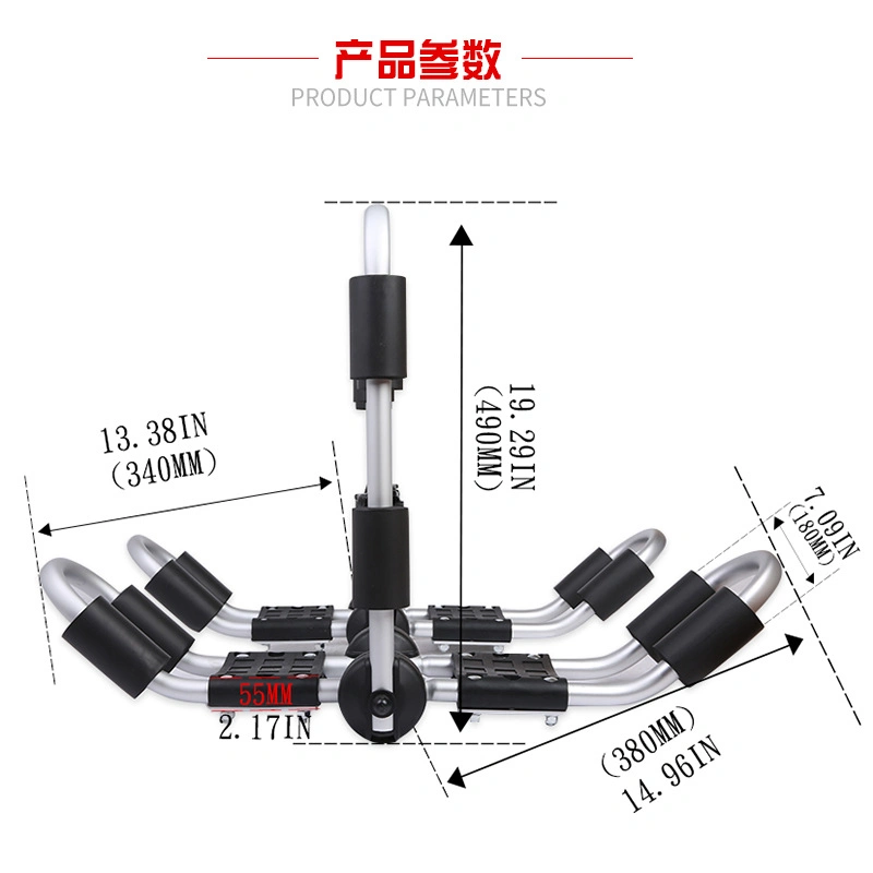 Premium Quality Kayak Carrier Canoe Boat Surf Ski Roof Top Mount