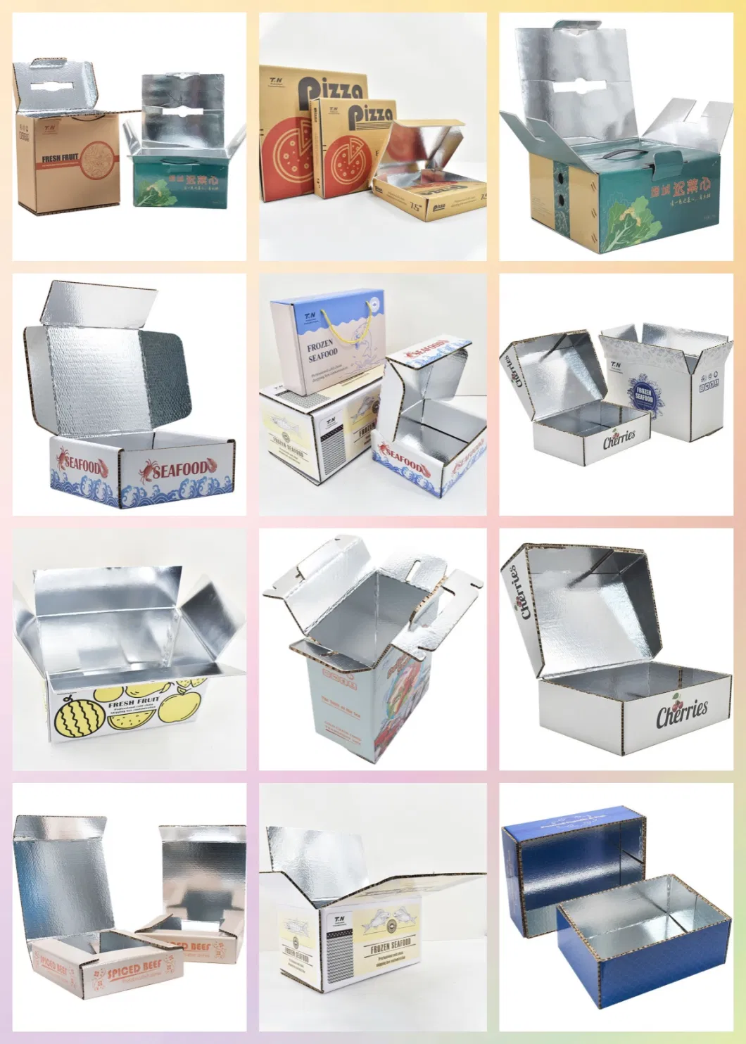Food Packaging for Meat Fruit Chicken Dimsum Thermal Insulated Cooler Shipping Boxes