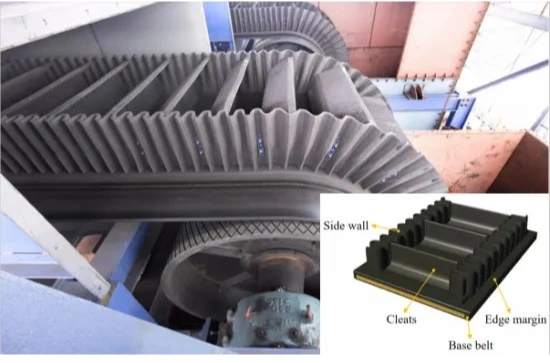 Ep/Nn/High Temperature/Heat Resistance/Fire Resistant/Oil Resistant/Tear Resistant Corrugated Sidewall Conveyor Belt with Natural Rubber and Cleat