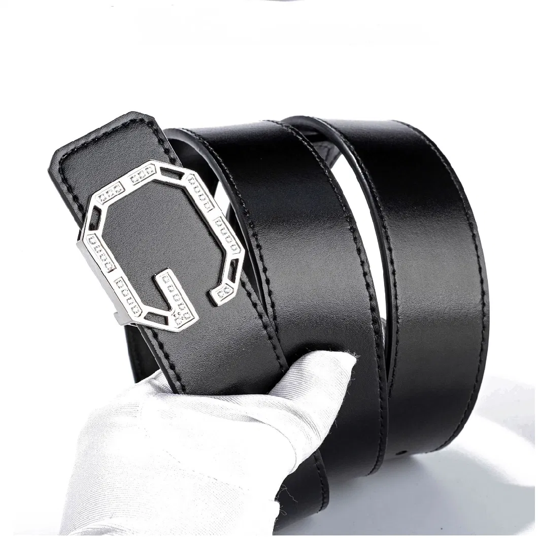 Custom Luxury Business Top Smooth Genuine Leather Men Fashion Designer Belt