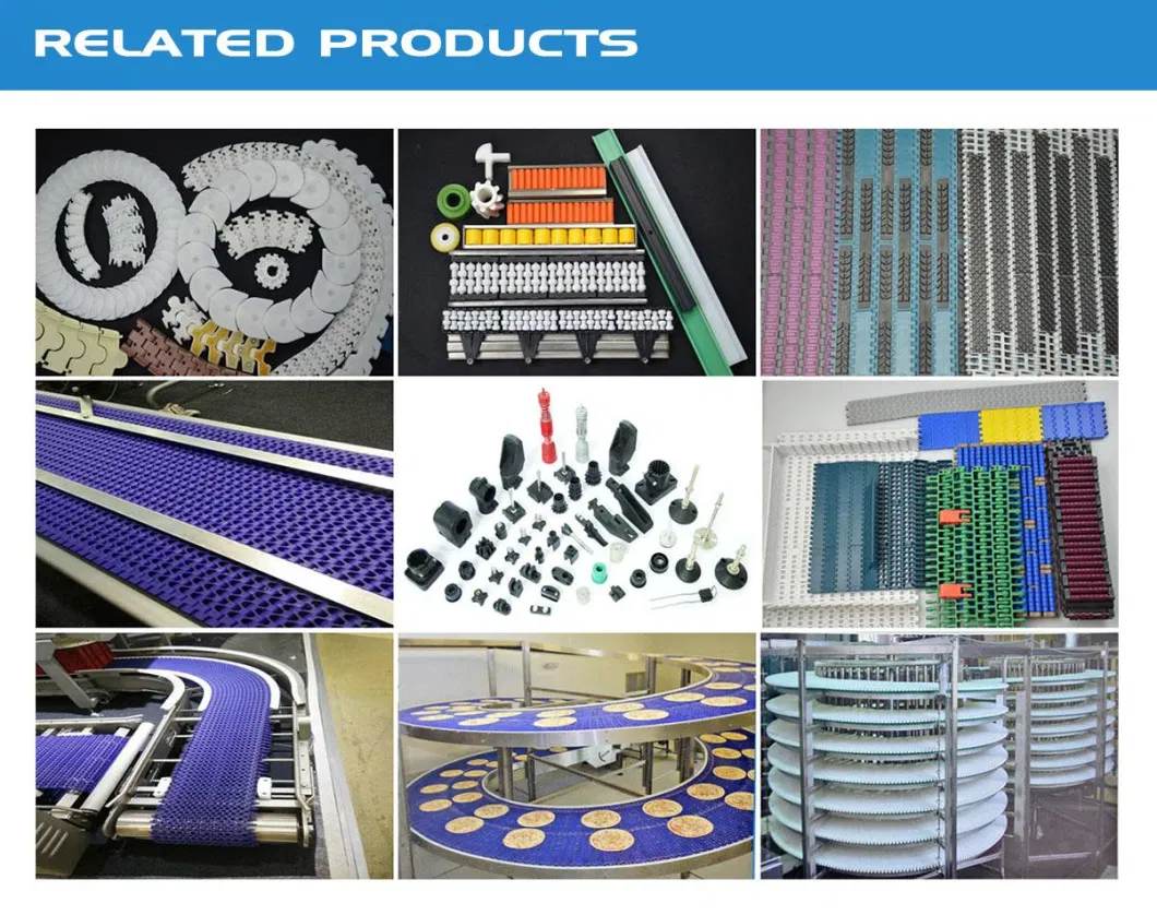 CE Fruit Conveyor Belt Modular Plastic Belts Used for Package &amp; Logistic Industry