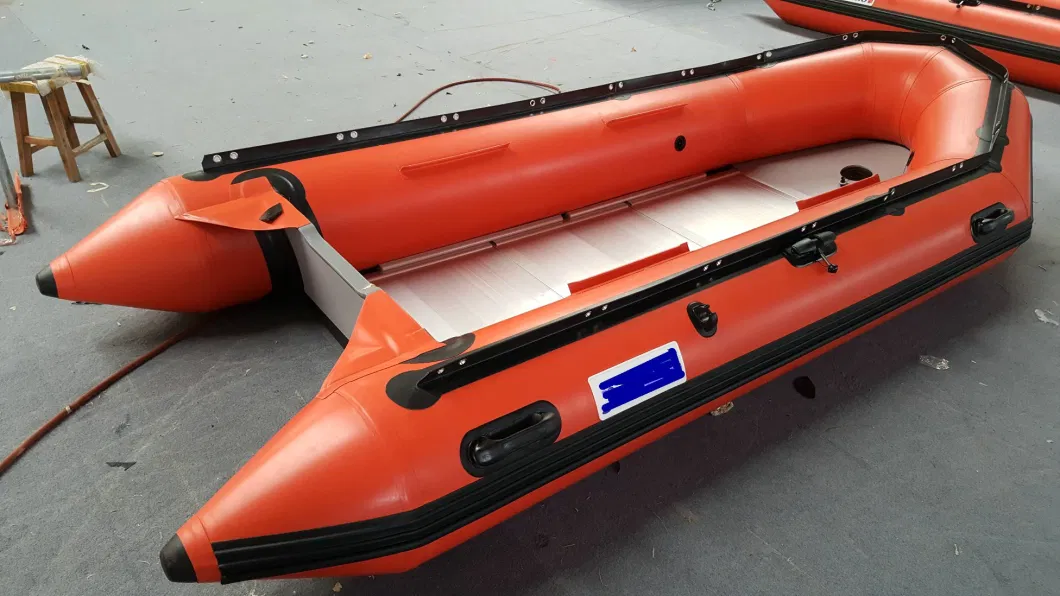 Manufacturer Haoyu Boat Rescue Boat Fishing Boat Inflatable Boat 3.9m/12.8FT EVA Non-Slip Surface