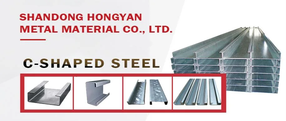 Galvanized Steel C Beam C Purlin Metal HDG U Channel Z Channel Steel Profile