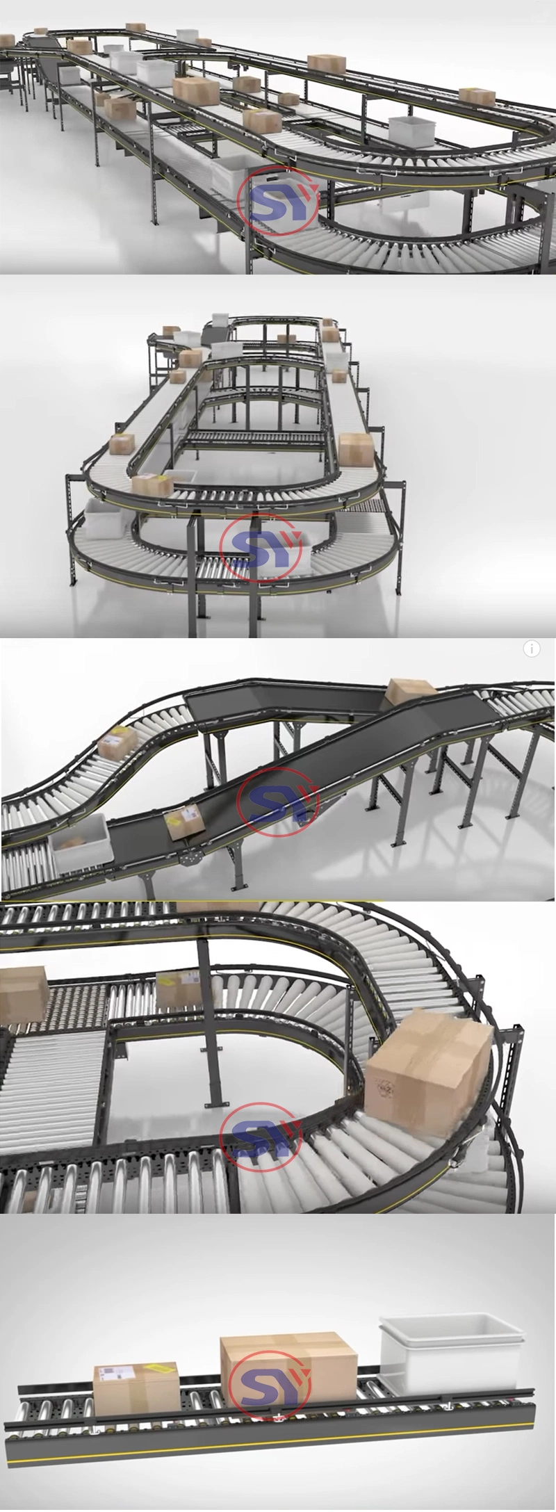 Automatized Roller Platform Pallet Conveyer for Tyre Tire