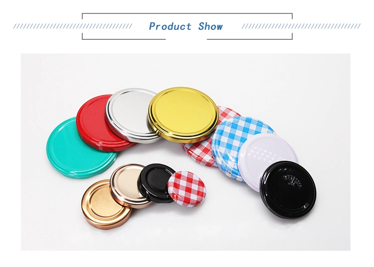 Dishwasher Safe 30mm 38mm 43mm 48mm Closure Tinplate Twist off Vacuum Cap for Mason Jar