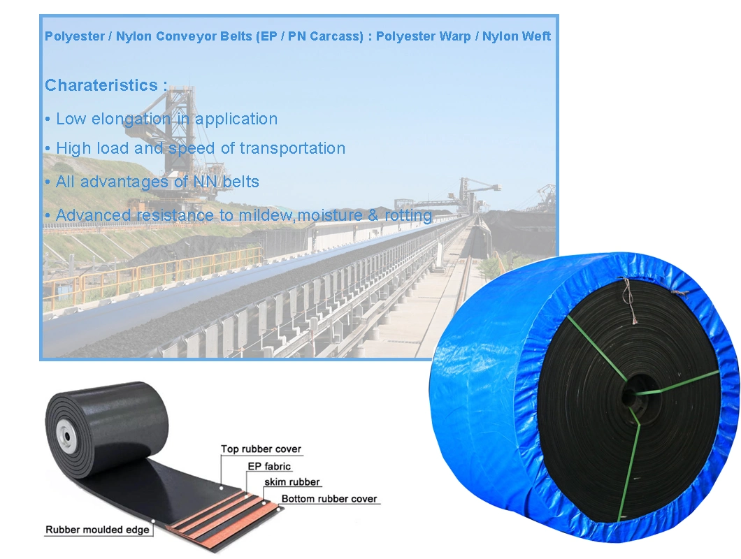 Muti-Ply Ep Conveyor Belt for Heavy Duty Conveyor