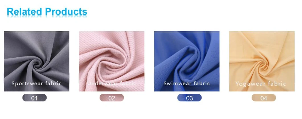 Basic Customization 82% Polyamide 18% Elastane Nylon Spandex Stretch Interlock Double Knitted Fabric for Leggings