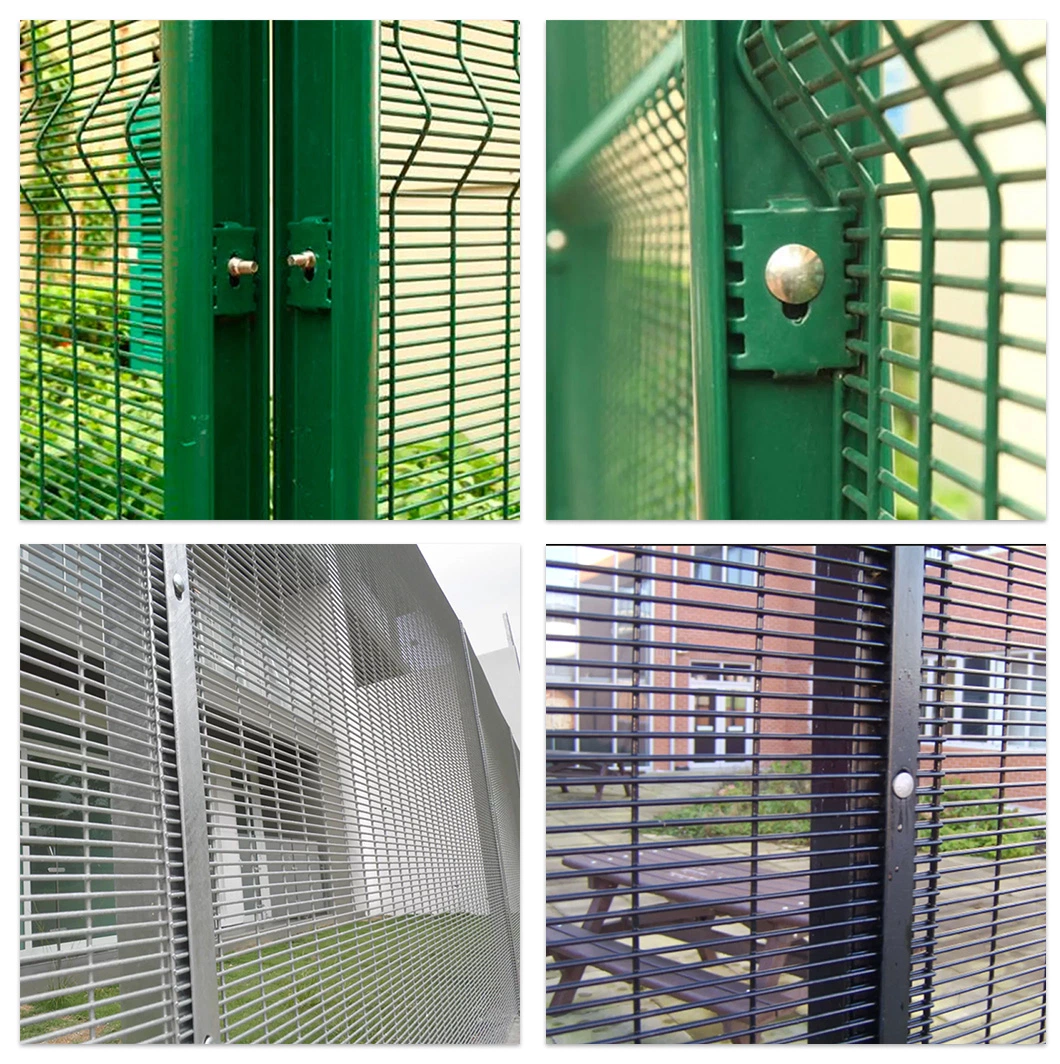 High Quality Metal Barbed Wire Mesh Anti Climb 358 Security Fence for Railway Station