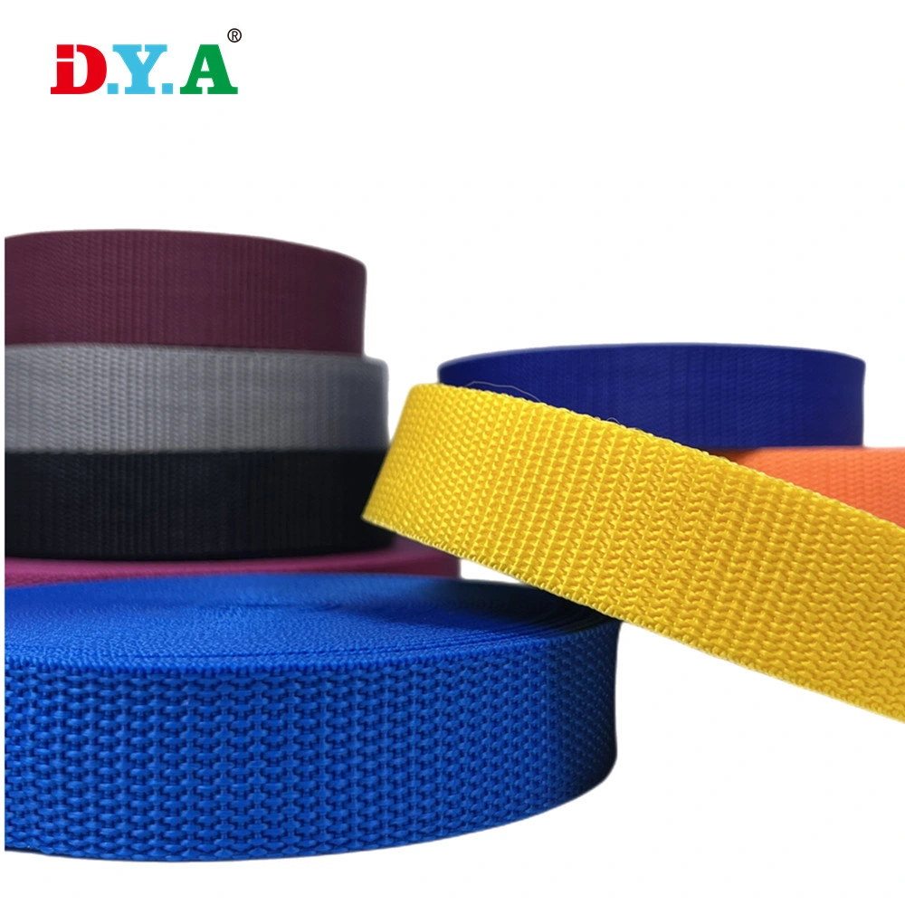 Multi Color Customize Width PP Webbing Belt in Stock Flat Cheap Polypropylene Webbing for Bag Strap