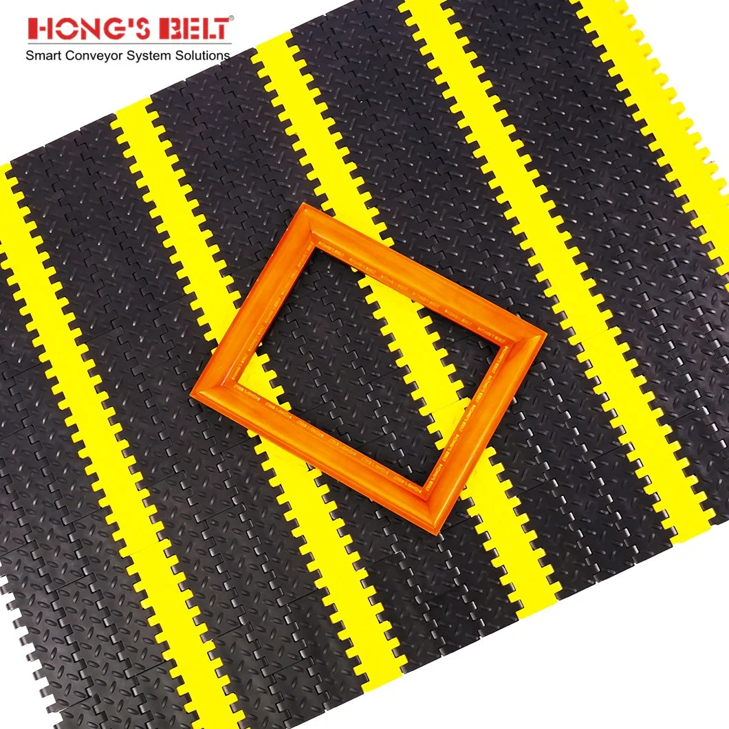 Hongsbelt Heavy Duty Diamond Top Modular Plastic Conveyor Belt for Automotive Industry