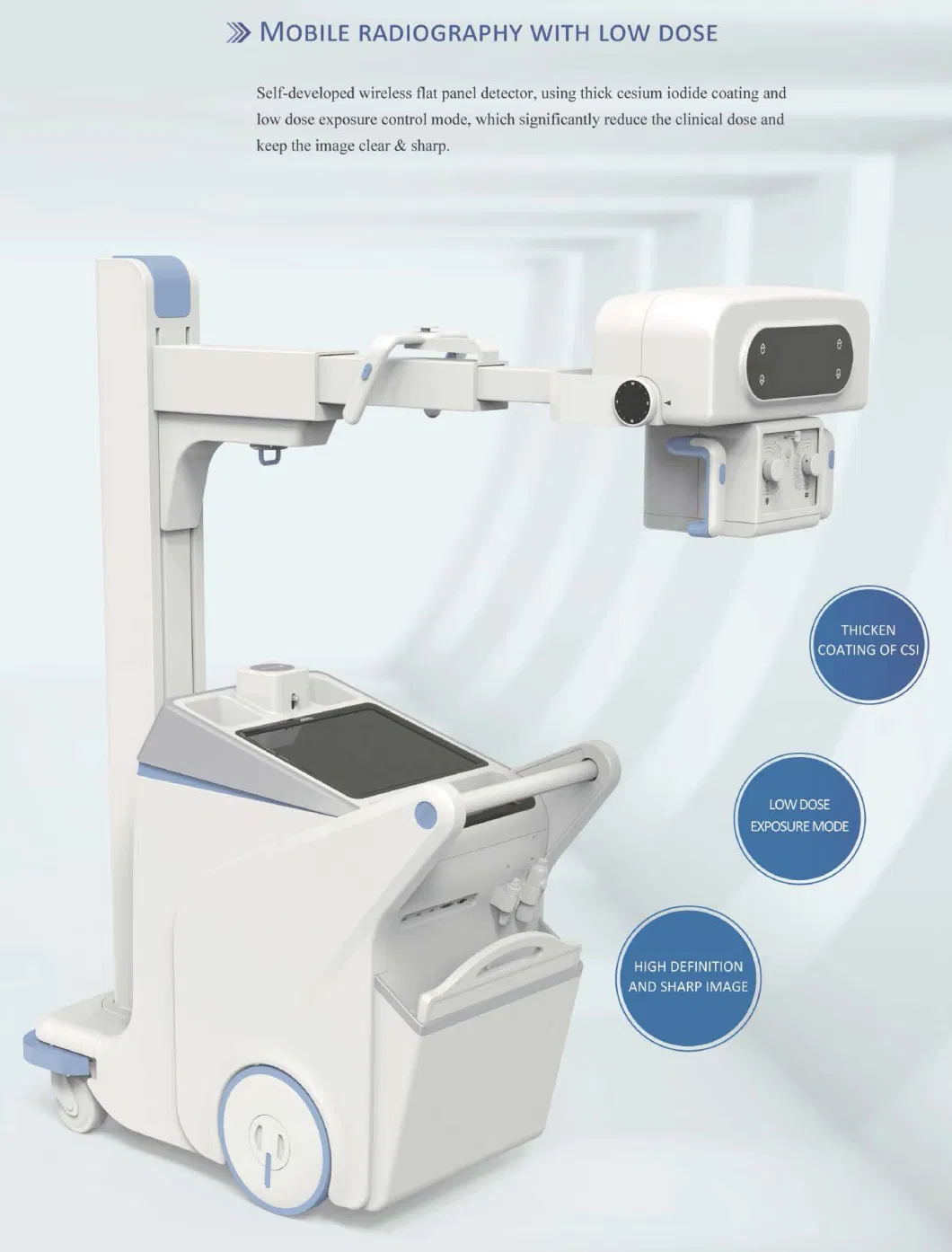 Portable Fluoroscopy X-ray System Digital Radiography X-ray System High Quality Digital X Ray Imaging System UC-Arm Dynamic Dr