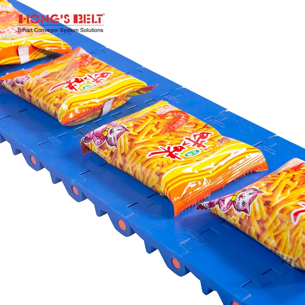 Hongsbelt HS-100A-HD Antibiotic Easy Clean Flat Top Modular Plastic Conveyor Belt for Food