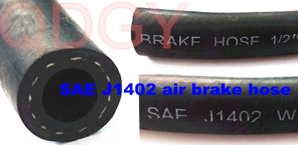 3c and DOT Certificed Truck Bus Use High Pressure 1000psi SAE J1402 3/8&quot; 10mmx19mm Cloth or Smooth Surface Air Brake Hose