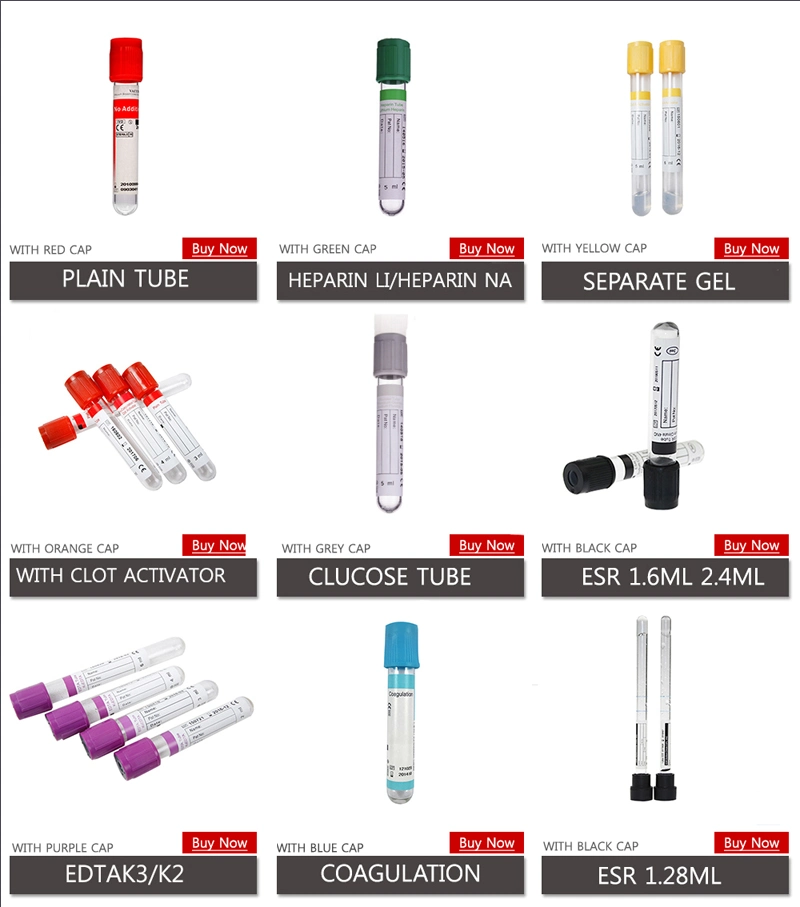 Best Price with Colored Vacuum Blood Collection Cap