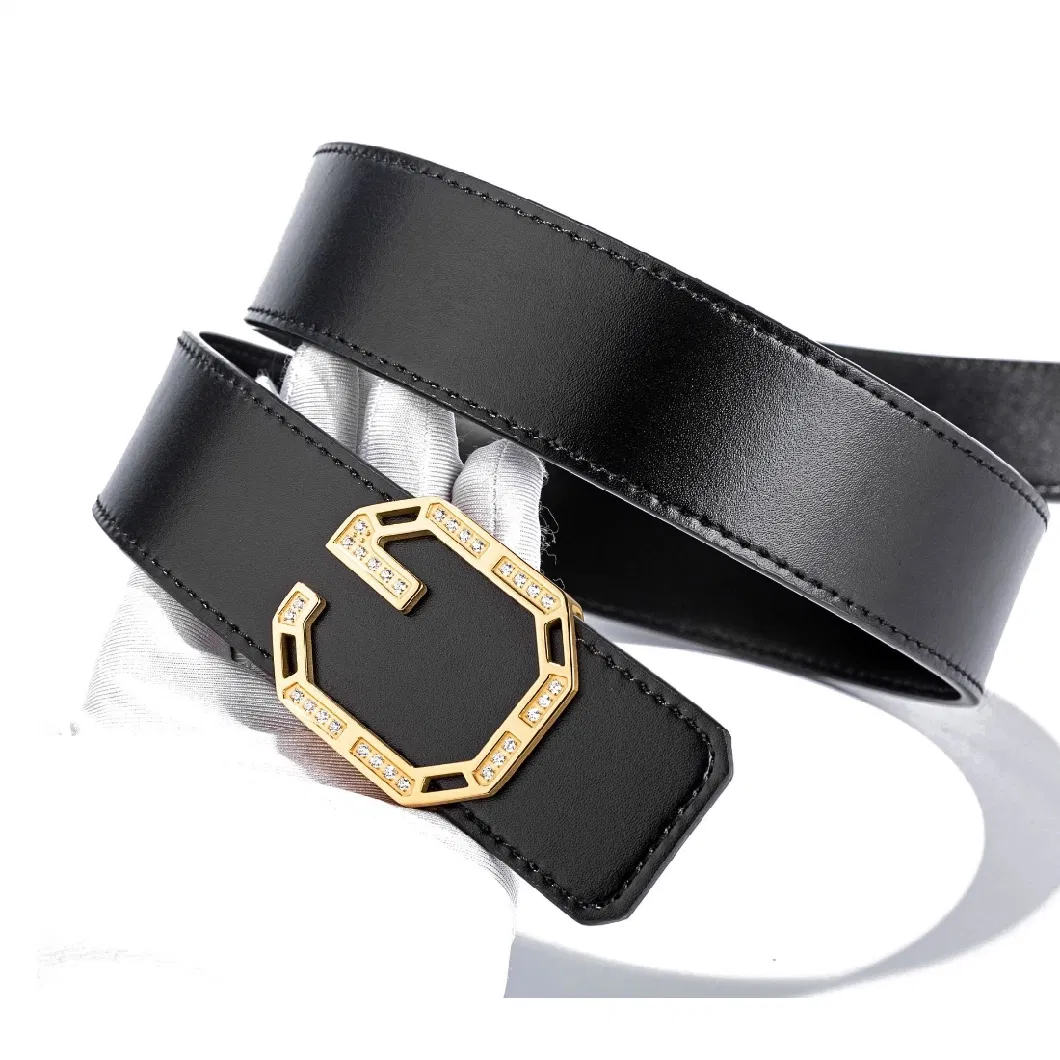 Custom Luxury Business Top Smooth Genuine Leather Men Fashion Designer Belt