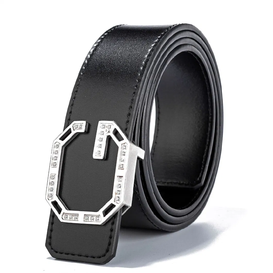 Custom Luxury Business Top Smooth Genuine Leather Men Fashion Designer Belt