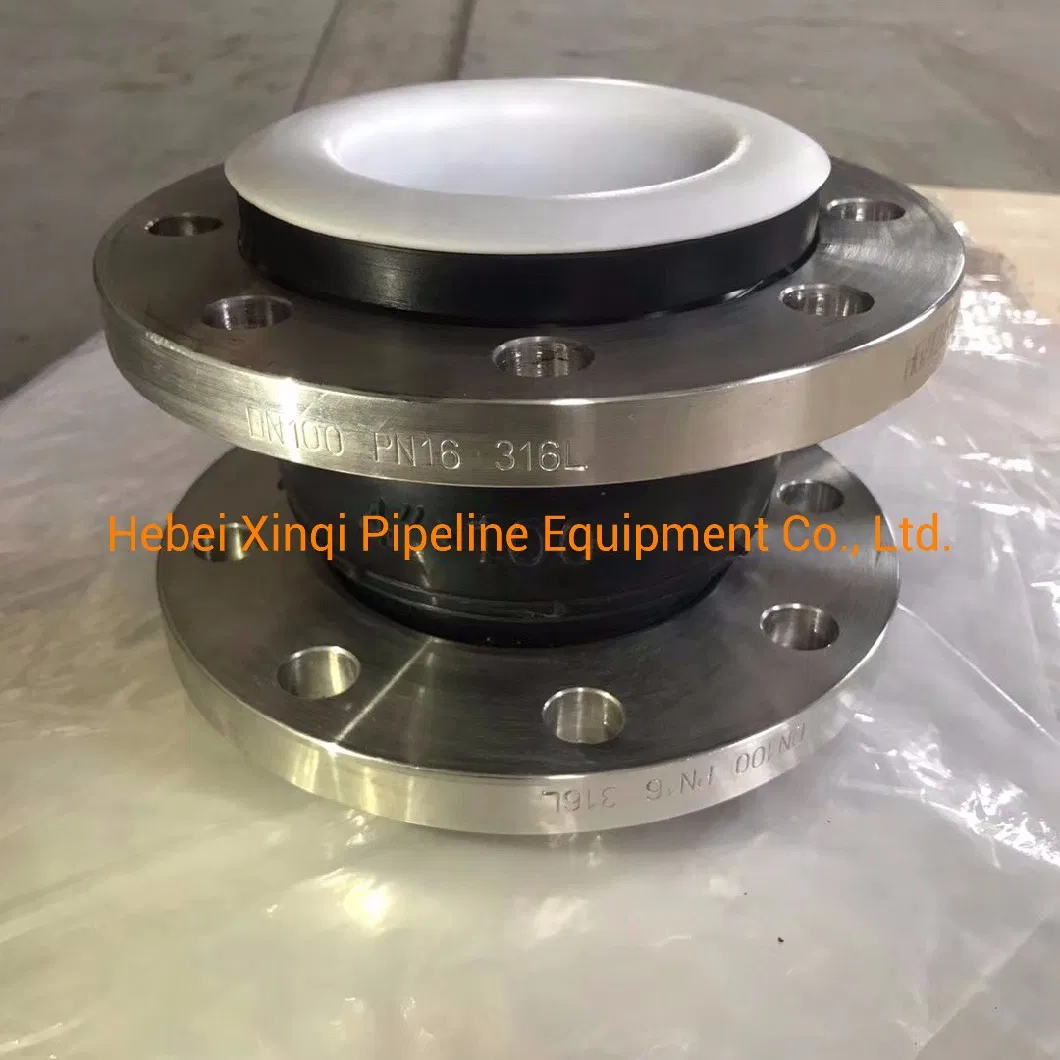 10&prime;&prime;flexible Galanized Neoprene Flange Connection PTFE Rubber Expansion Joint