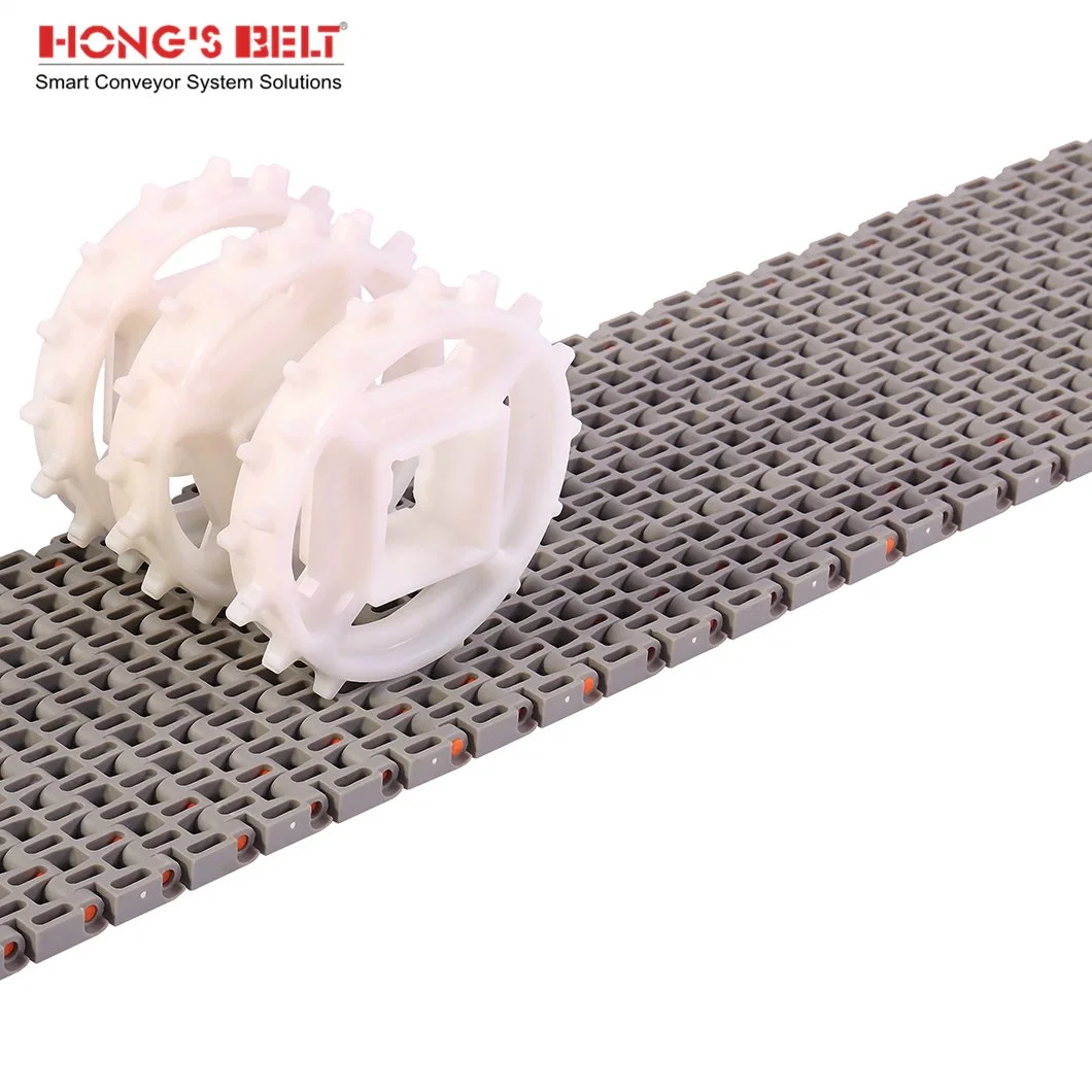 Hongsbelt Raised Rib Modular Conveyor Belt for Beverage Sterillization Production Line