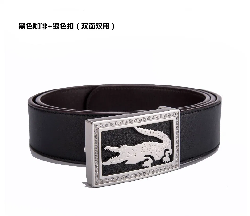 Custom Luxury Business Top Smooth Genuine Leather Men Fashion Belt