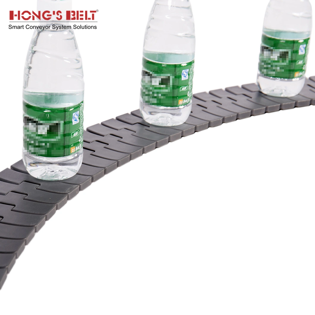 Hongsbelt HS-1060A Rexnord Tabletop Chain Chain Conveyor Plastic Table Top Curve Conveyor Chain