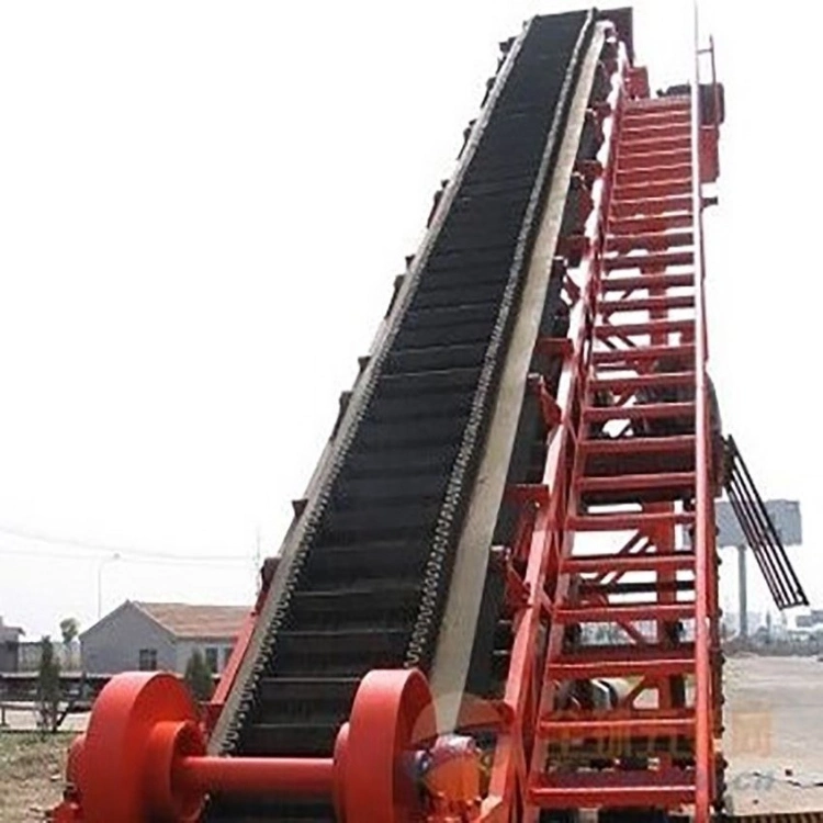 High Performance Mining Transport New Inclined Sidewall Rubber Grain Belt Conveyor System