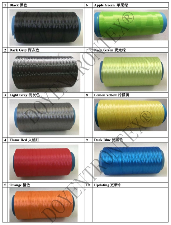 Hppe Hspe UHMWPE Hmpe Fiber Yarn Polyethylene for Ropes 1600 Denier