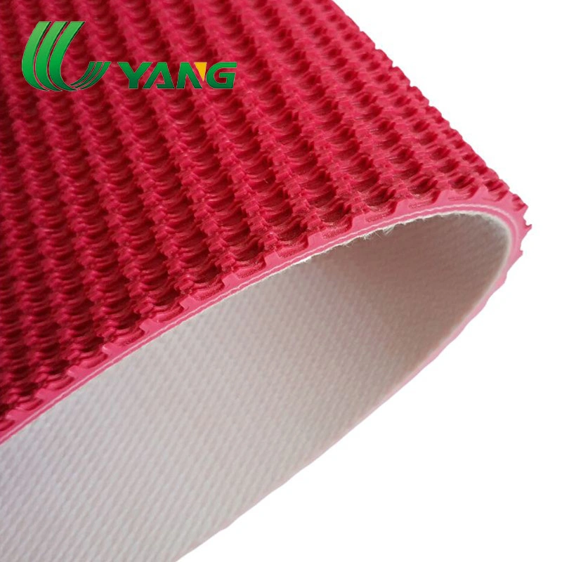 Custom High Temperature Resistant Smooth PVC Circular 3mm Belt Airport Outdoor PVC Rough Top Conveyor Belt