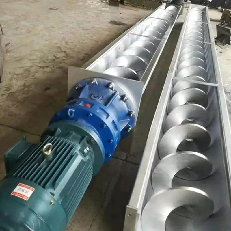 OEM Custom Flexible Spiral Helix Conveying Equipment Auger Conveyor Conveying System