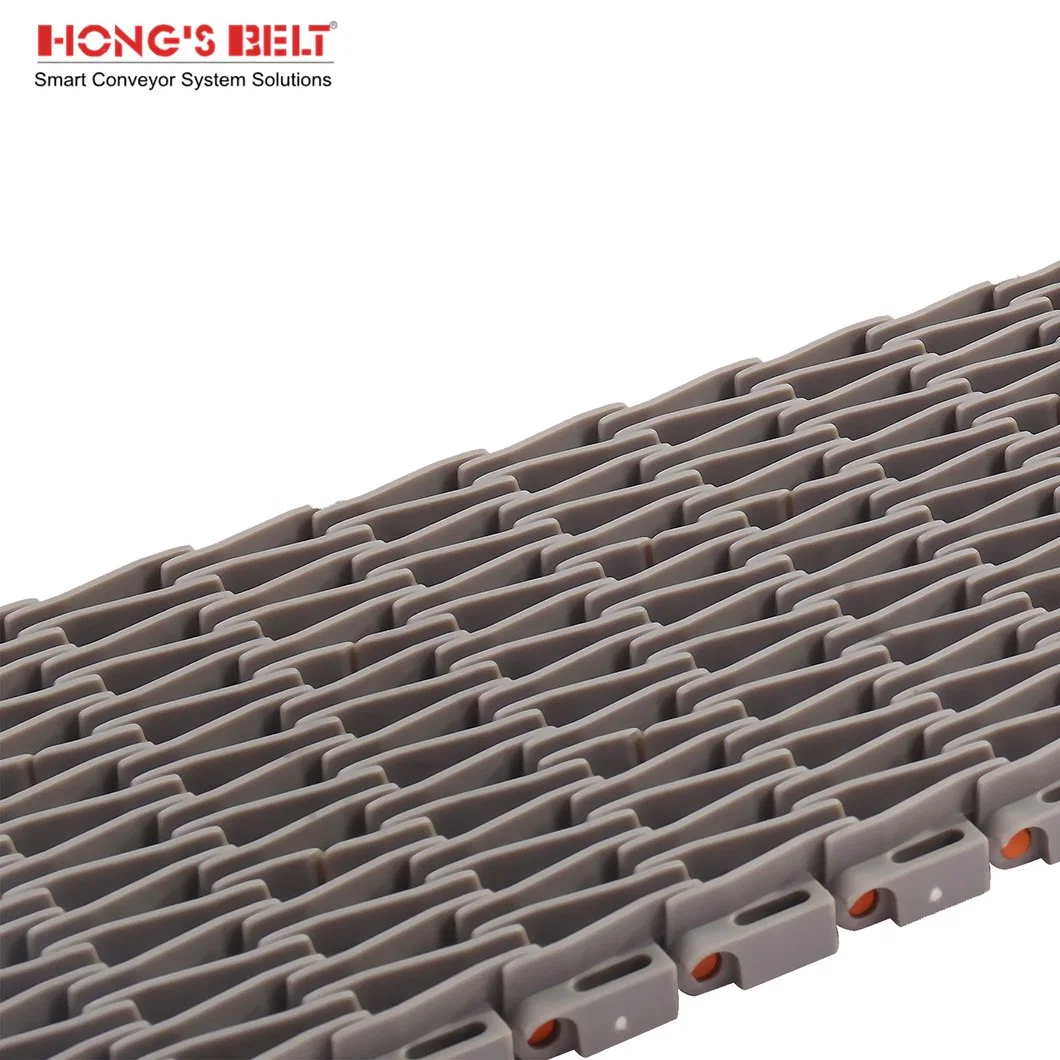 Hongsbelt Raised Rib Modular Conveyor Belt for Beverage Sterillization Production Line