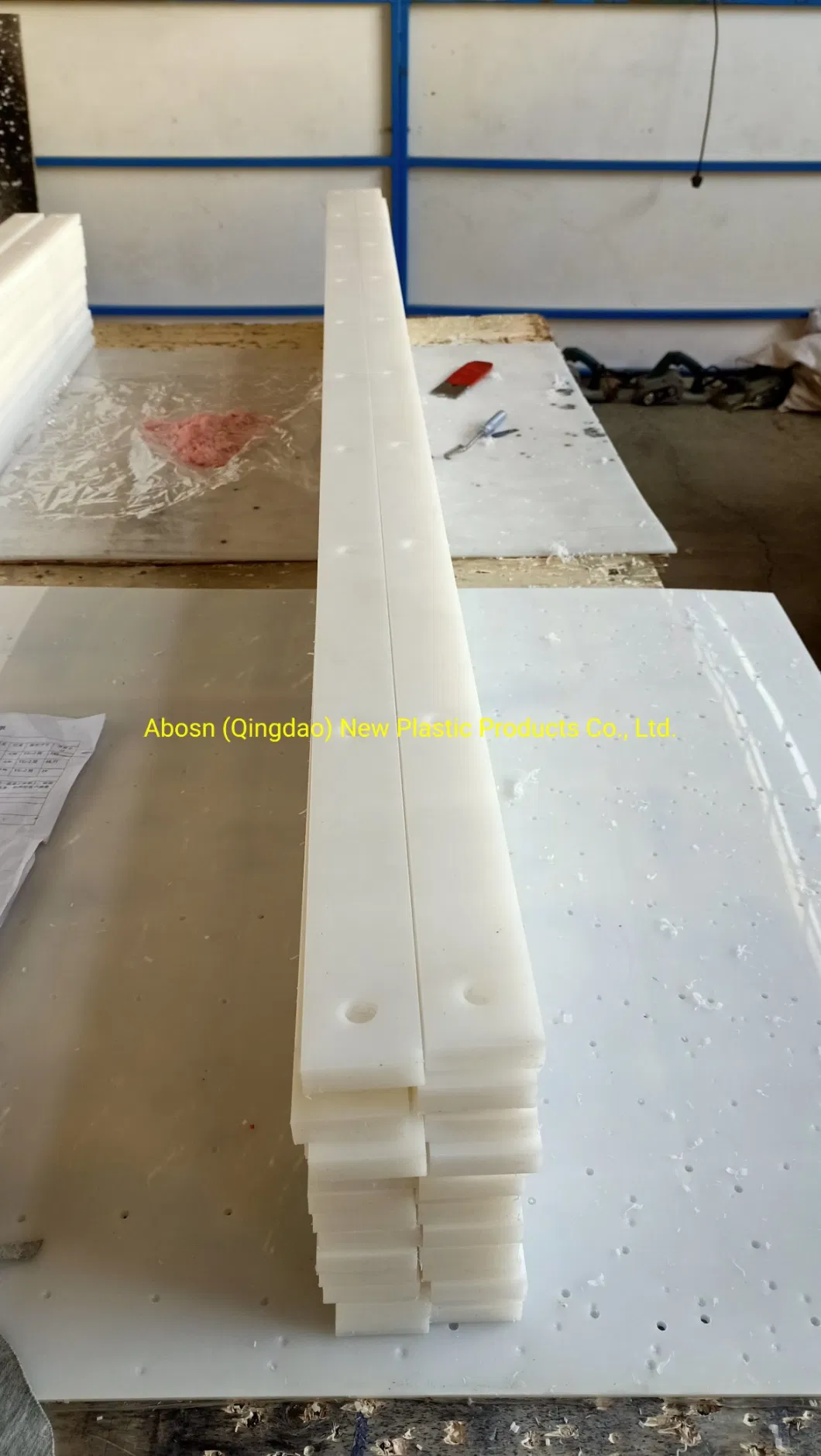 Non Toxic Abrasion Resistance UHMWPE Plastic Profiles Wear Strips Sell