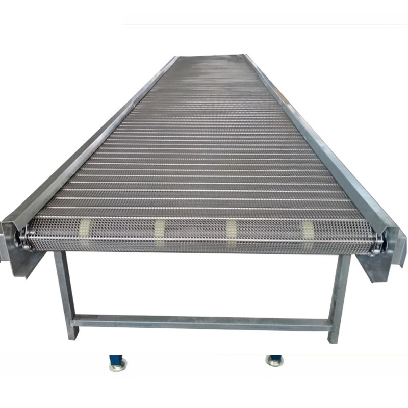 SS304 Stainless Steel Chain Spiral Conveyor Belt / 1m 1.2m 1.5m Wide Metal Balance Weave Wire Mesh Belt Conveyor