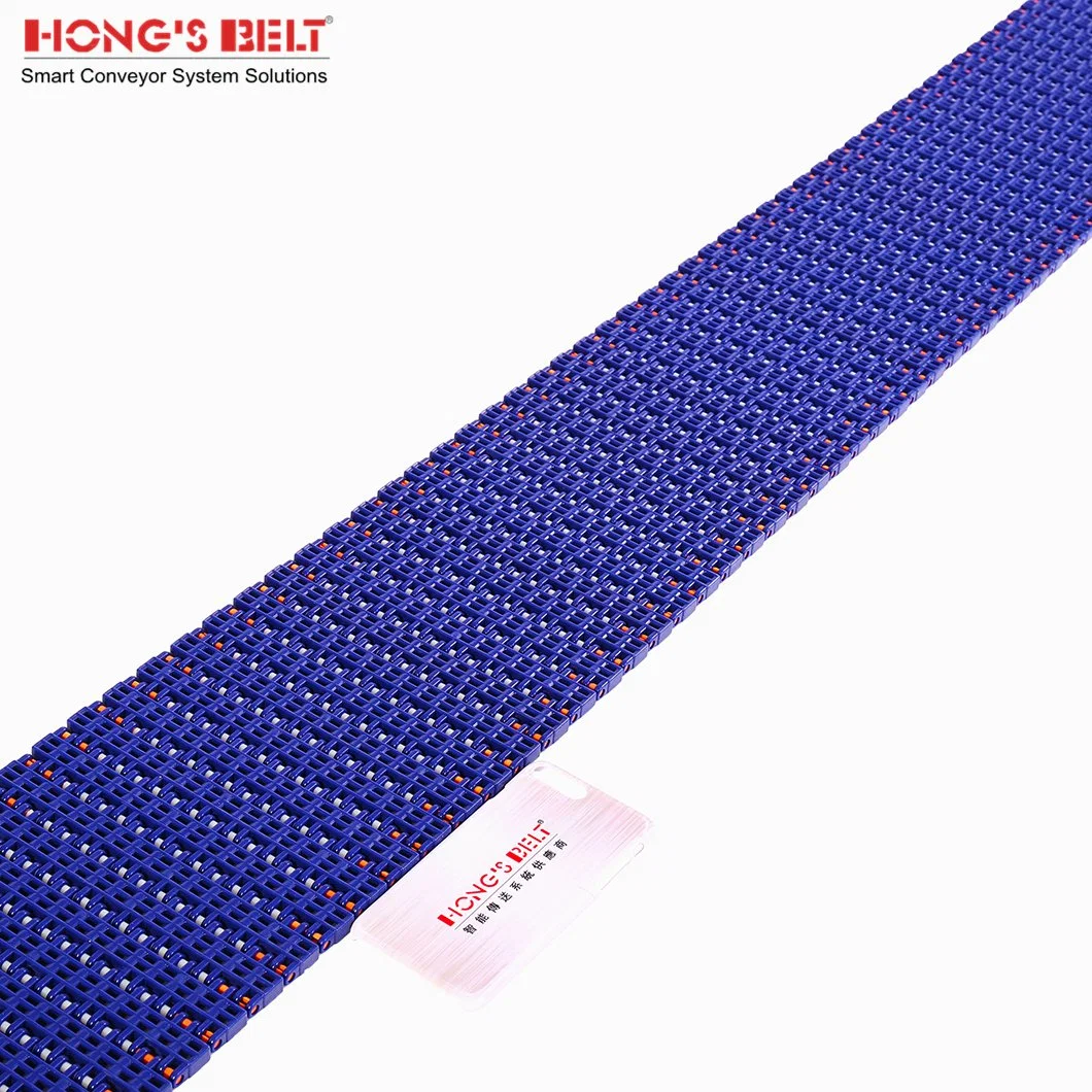 Hongsbelt Flush Grid Plastic Conveyor Modular Belt for Meat Seafood Processing Line