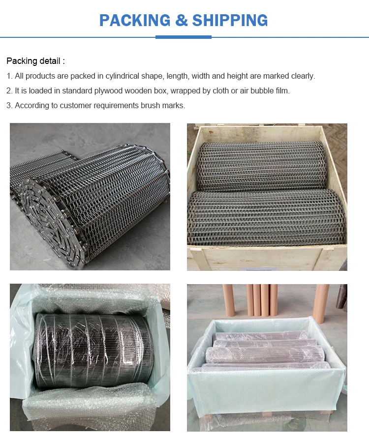 Cheap Stainless Steel Metal Plate Conveyor Wire Mesh Belt