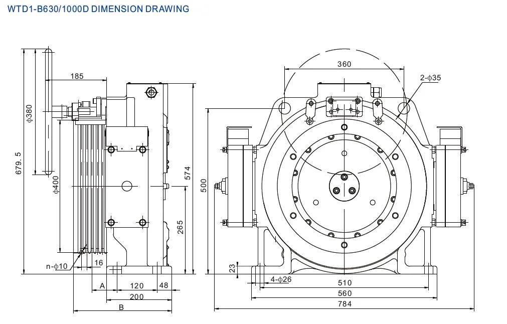 Elevator Motor Traction Machine Elevator Components Passenger Lift Components for 8-13 Passengers Elevator