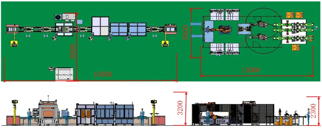 Automatic and Semi Automatic Lithium Battery Module Pack Fully Automatic Battery Production Line Assembly Line for Ess and EV