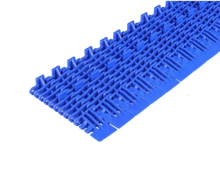 900 Dynamic Transition Mold to Width Raised Rib Flat Top Mesh Top Friction Top Raised Rib Plastic Modular Conveyor Belt Match with Finger Transfer Plates