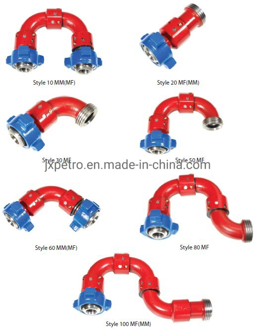 API Fittings Chicksan Loop Swivel Joints Type 50, 10 Hammer Union Connection Fig1502