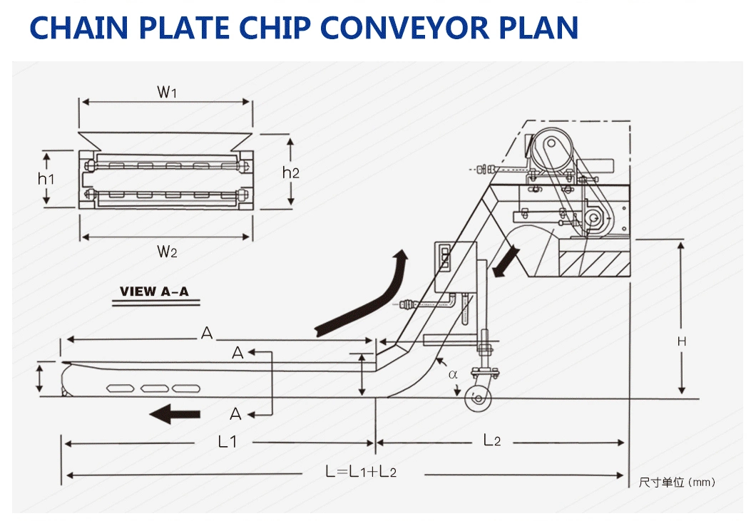 Fully Automatic Small Lifting Chip Conveyor Screw Conveyor Magnetic Chip Conveyor