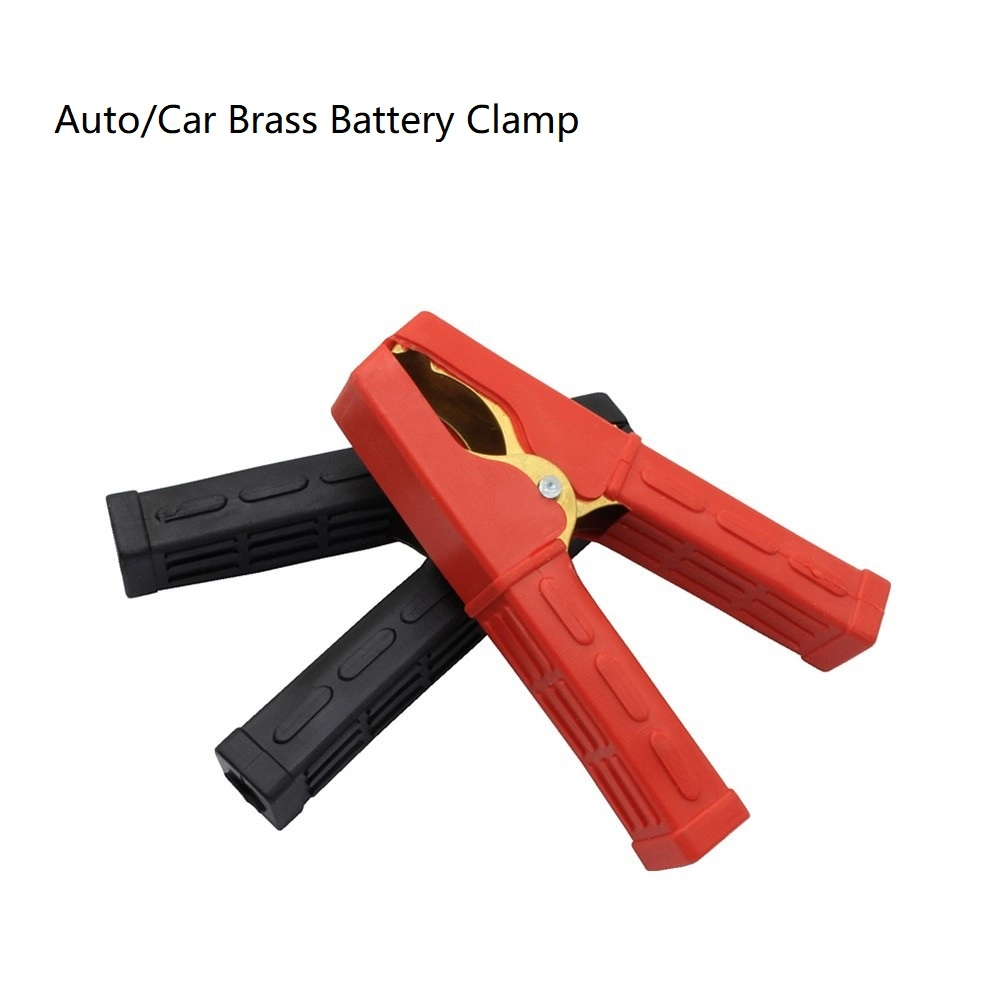 Wholesale Battery Storage Clips Black Red 100A Pure Copper/Brass Medium Connecting Wire Battery Spring Clamp