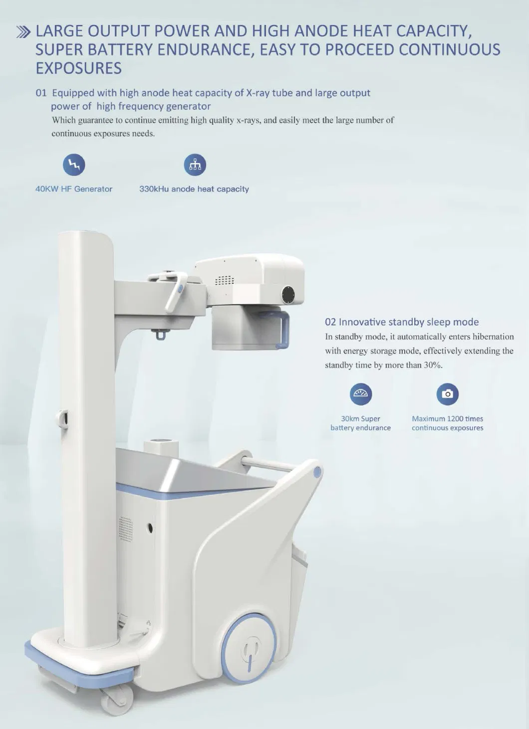 Portable Fluoroscopy X-ray System Digital Radiography X-ray System High Quality Digital X Ray Imaging System UC-Arm Dynamic Dr