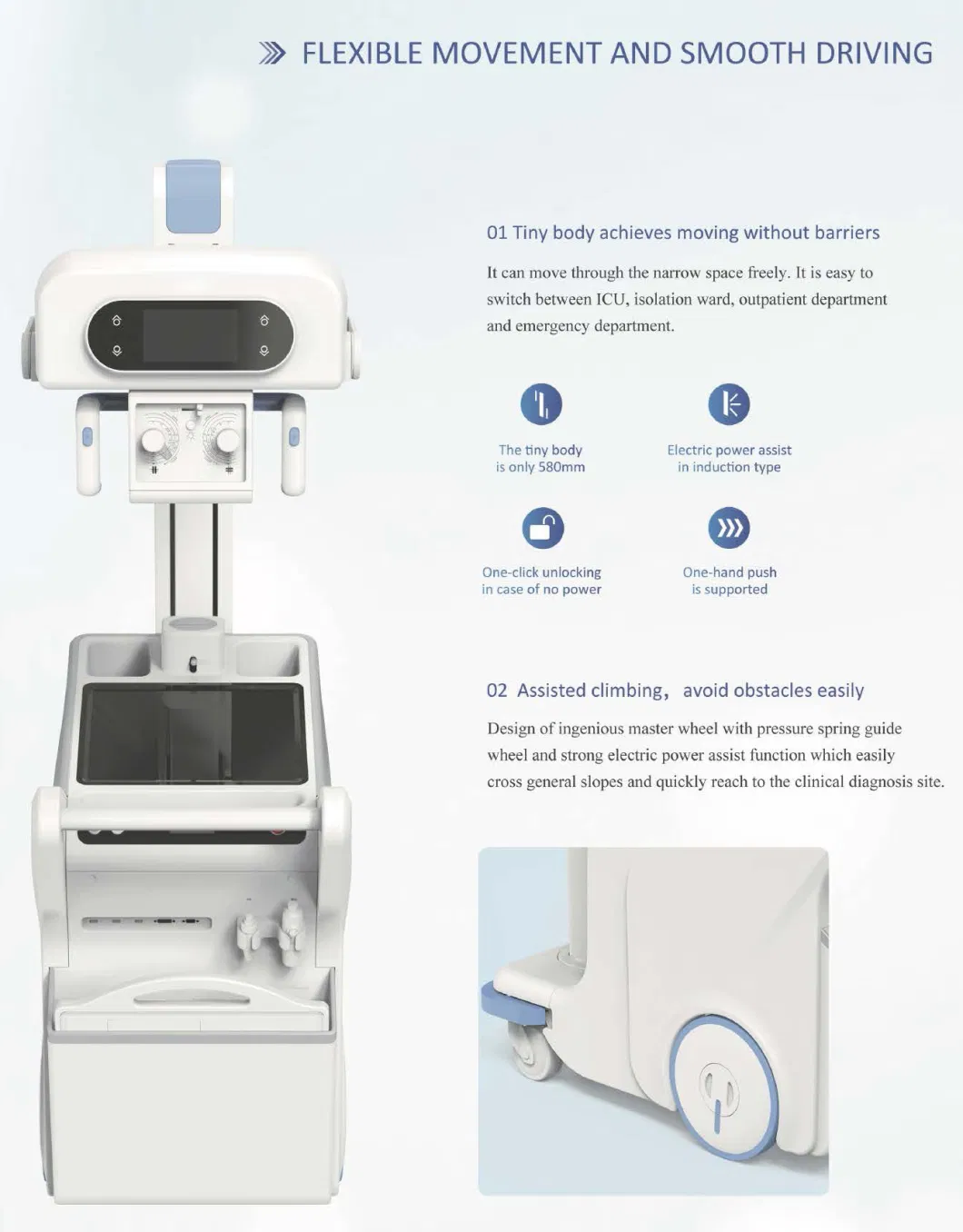 Portable Fluoroscopy X-ray System Digital Radiography X-ray System High Quality Digital X Ray Imaging System UC-Arm Dynamic Dr