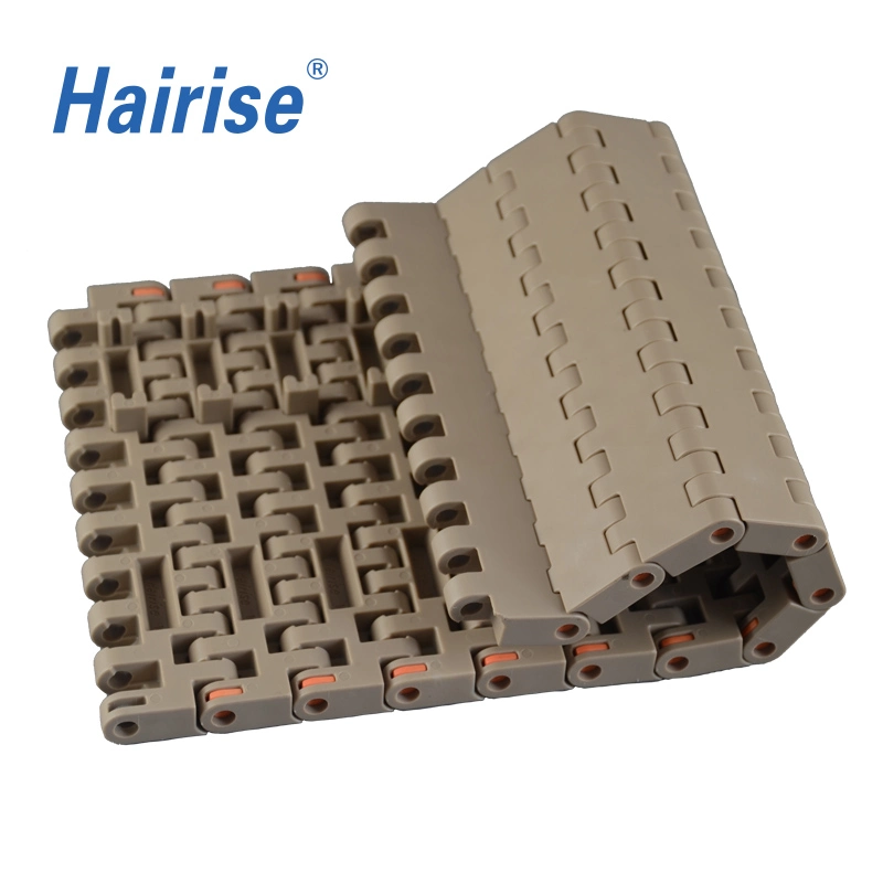 Food Grade Hairise 1005 Flat Top with Positrack Modular Belt Wtih ISO&amp; CE &FDA Certificate