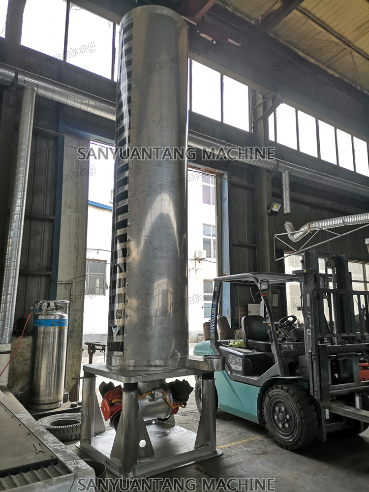 Grain Vertical Lift Vibration Conveyors Cooling Spiral Elevator Powder Vibrating Spiral Conveyor