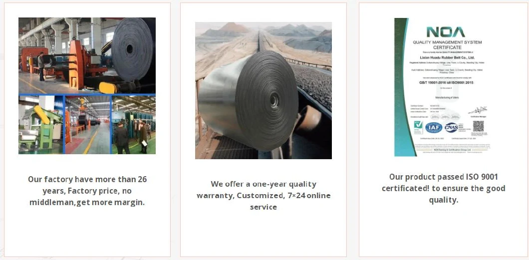 Concrete Elevator 5 Ply Flat Rubber Conveyor Belt