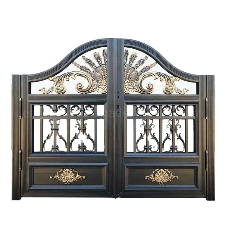 Interior Position and Swing Open Style Courtyard Door Grill Design